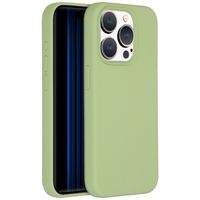 Accezz Cover in silicone liquido con MagSafe Apple iPhone 15 Pro - Verde