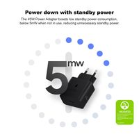Samsung Adattatore di alimentazione originale con cavo USB-C - Caricatore - Connessione USB-C - Ricarica rapida - 45 Watt - 1,8 metri - Nero