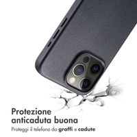 Accezz Cover in Pelle con MagSafe Apple iPhone 15 Pro Max - Onyx Black
