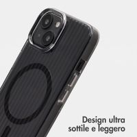 Accezz Cover Lite con MagSafe | Fluted | Apple iPhone 13 - Nero
