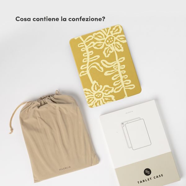 Selencia Cover per tablet Vivid Apple iPad Air 11 pollici (2026) M4 / (2025) M3 / (2024) M2 / Air 5 (2022) / Air 4 (2020) - Chalky Bloom