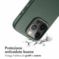 Accezz Cover in Pelle con MagSafe Apple iPhone 15 Pro - Cedar Green