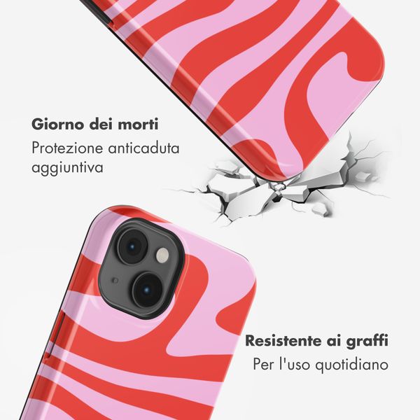 Selencia Cover posteriore Vivid con MagSafe Apple iPhone 14 - Dream Swirl Pink