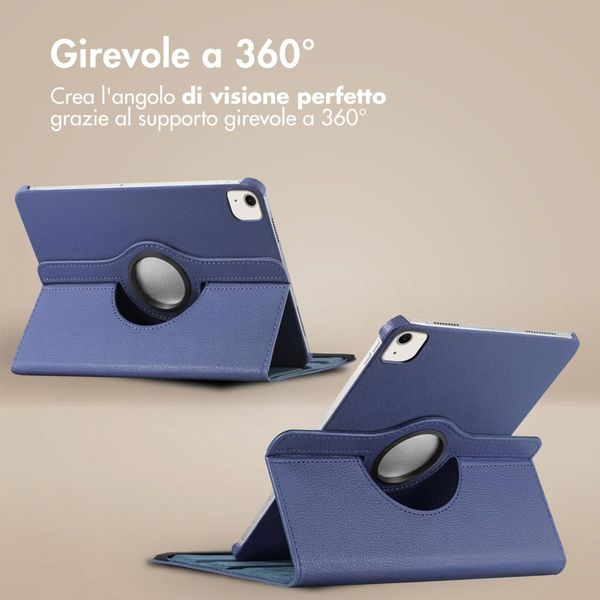 imoshion Cover Girevole a 360° Apple iPad Air 13 pollici (2026) M4 / (2025) M3 / (2024) M2 - Blu scuro