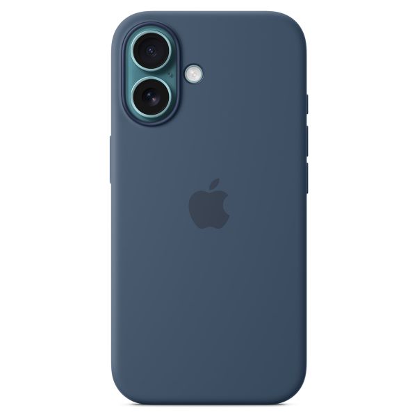 Apple Cover Posteriore in Silicone con MagSafe Apple iPhone 16 - Denim