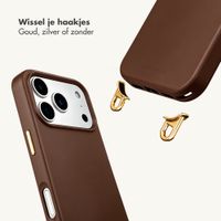 Selencia Cover posteriore Rivièra con MagSafe con ganci rimovibili Samsung Galaxy A37 (5G) - Choco Brown