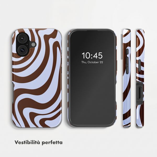 Selencia Cover Posteriore Vivid Apple iPhone 17 - Dream Swirl Chocolate