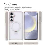 Accezz Cover con anello e supporto con MagSafe Samsung Galaxy S24 Plus - Grigio