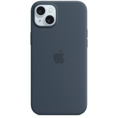 Apple Cover Posteriore in Silicone con MagSafe Apple iPhone 15 Plus - Storm Blue