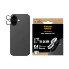 PanzerGlass Pellicoprotettiva fotocamera Hoops Optic Rings Apple iPhone 17 - Glitter Argento