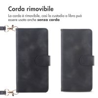 imoshion Cover a libro con Cordino Apple iPhone 16 - Nero