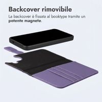 imoshion Cover a libro di lusso 2-in-1 rimovibile Samsung Galaxy S25 FE - Viola