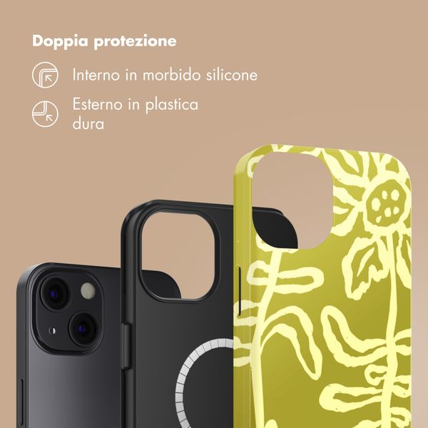 Selencia Cover posteriore Vivid con MagSafe Apple iPhone 13 - Chalky Bloom