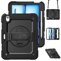 Accezz Cover Posteriore Resistente con tracolla Apple iPad Air 11 pollici (2026) M4 / (2025) M3 / (2024) M2 - Nero