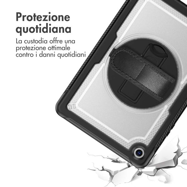 Accezz Cover Posteriore Resistente con tracolla Samsung Galaxy Tab A9 Plus - Transparent