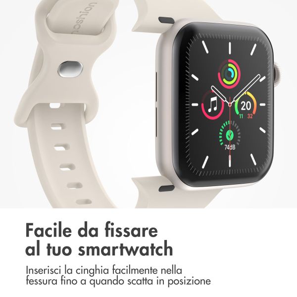 imoshion Cinturino in silicone⁺ Apple Watch | 38/40/41/42 mm - Taglia S/M - Starlight