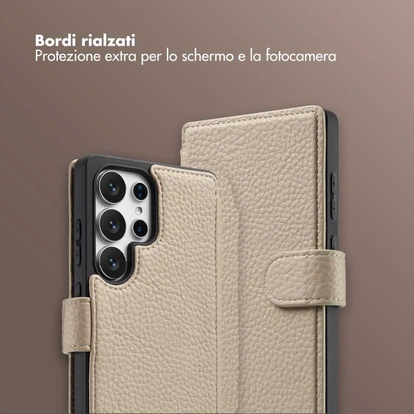 Selencia Cover Riva con MagSafe e cordino Samsung Galaxy S25 Ultra - Beige