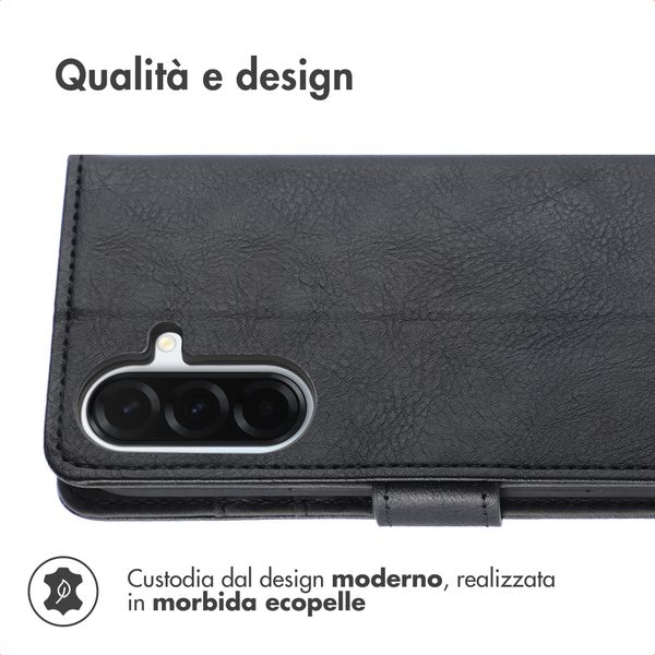 imoshion Cover a libro di Lusso Samsung Galaxy A37 (5G) - Nero