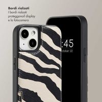 Selencia Cover per telefono Nova con cordino e portacarte Apple iPhone 14 / 13 - Zazzy Zebra