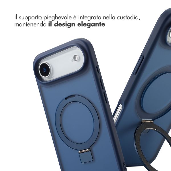 Accezz Cover con anello e supporto con MagSafe Apple iPhone Air - Blu