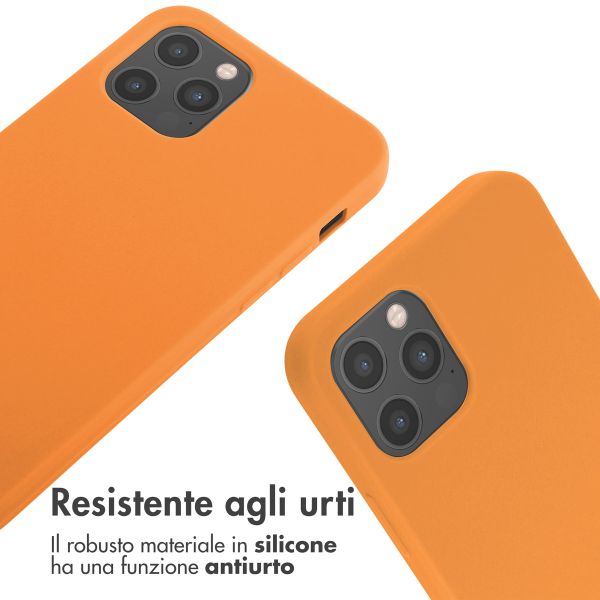 imoshion Cover in Silicone con Cordino Apple iPhone 12 (Pro) - Arancio