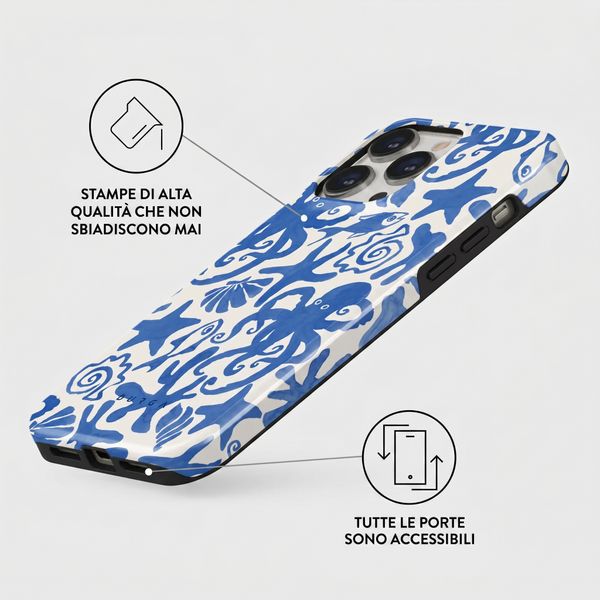 Burga Cover Posteriore Resistente con MagSafe Apple iPhone 15 Pro - Nera