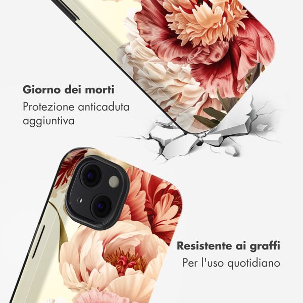 Selencia Cover Posteriore Vivid Apple iPhone 13 - Vintage Peony