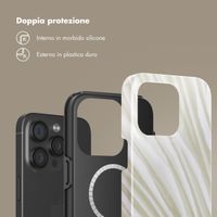 Selencia Cover posteriore Vivid con MagSafe Apple iPhone 15 Pro - Nature Light Brown
