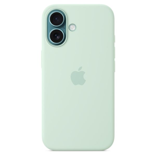 Apple Cover Posteriore in Silicone con MagSafe Apple iPhone 16 - Aquamarine