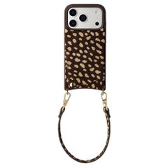 Selencia Nova cover posteriore in vera pelle con portacarte Apple iPhone 17 Pro Max - Fawn Chic