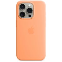 Apple Cover Posteriore in Silicone con MagSafe Apple iPhone 15 Pro - Orange Sorbet