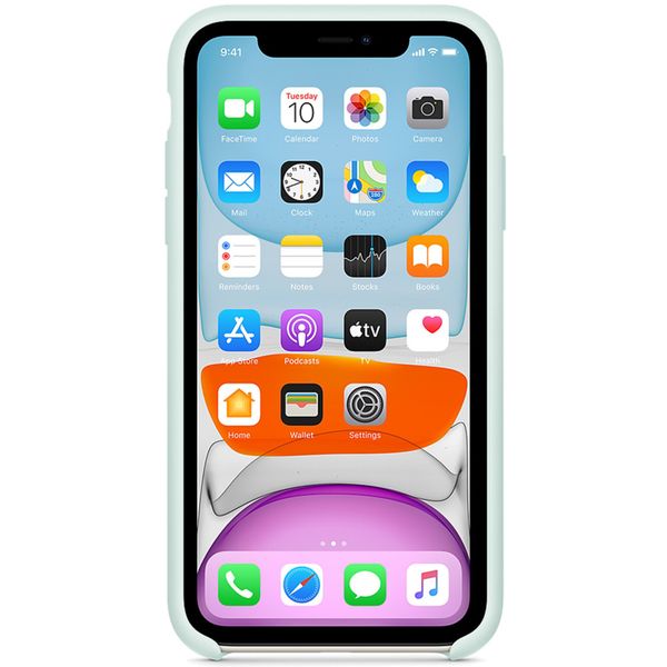 Apple Cover in Silicone Apple iPhone 11 - Seafoam