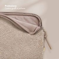 Selencia Cover Teddy per laptop 15-16 pollici - Laptopsleeve - Sand