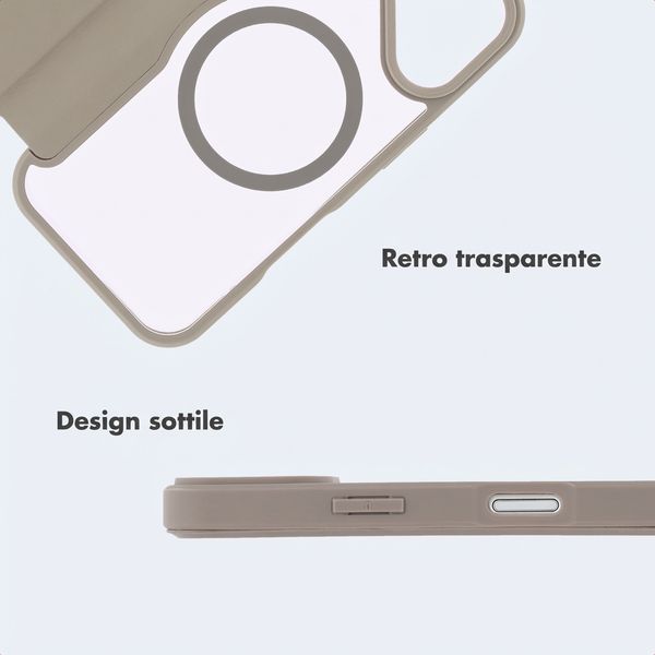 imoshion Bookcase trasparente con MagSafe Apple iPhone 17 - Beige