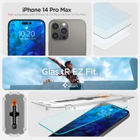 Spigen Vetro temperato GLAStR EZ Fit, confezione da 2 + Applicatore Apple iPhone 14 Pro Max