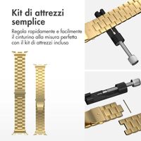 imoshion Cinturino in acciaio Samsung Galaxy Watch 8 (40/44mm) / Classic (46mm) - Oro