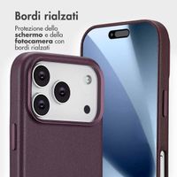 Accezz Cover in pelle 2 in 1 con MagSafe Apple iPhone 17 Pro - Heath Purple