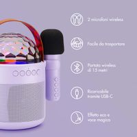 imoshion Sing & Shine Karaoke Set - Altoparlante e 2 microfoni - Lavender Lilac