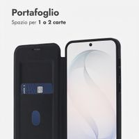 imoshion Bookcase trasparente con MagSafe Samsung Galaxy S26 - Nero