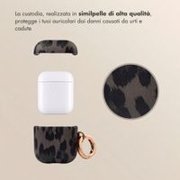 Selencia Cover Sabi stampa pantera  Apple Airpods 1 / 2 - Midnight Black