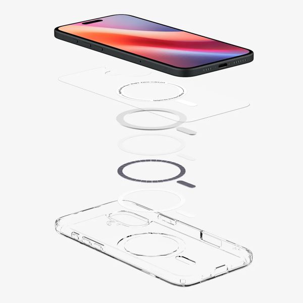 Spigen Cover Posteriore Ultra Ibrida con MagSafe Apple iPhone 16 - White