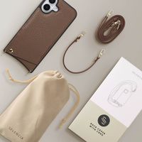 Selencia Cover per telefono Nova con cordino e portacarte Apple iPhone 17 - Mocha Brown
