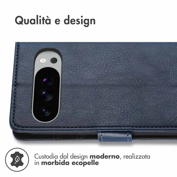 imoshion Cover a libro di Lusso Google Pixel 10 / 10 Pro - Blu scuro