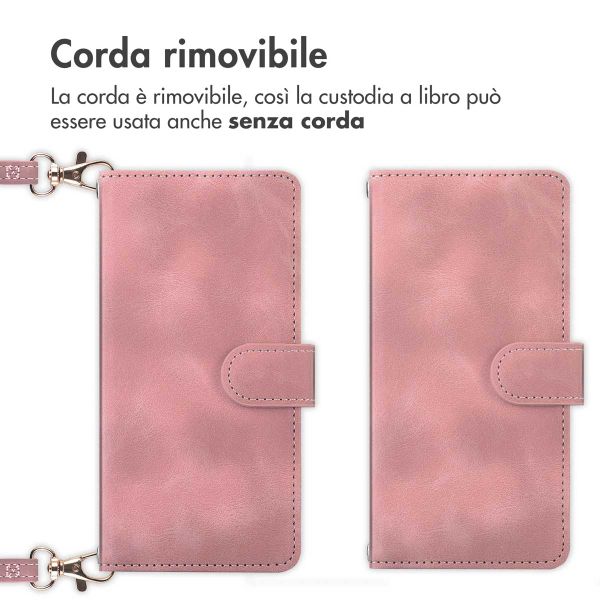 imoshion Cover a libro con Cordino Samsung Galaxy A25 (5G) - Rosa