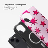 Selencia Cover posteriore Vivid con MagSafe Apple iPhone 13 - Stars Rubine Red Light Pink