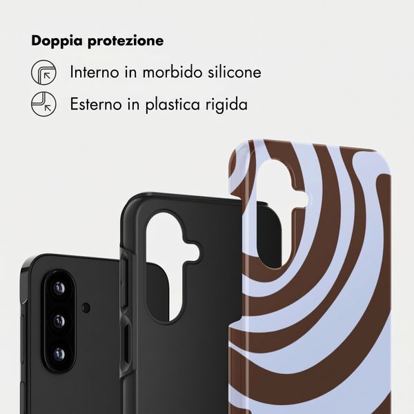 Selencia Cover Posteriore Vivid Samsung Galaxy A17 (5G) / (4G) - Dream Swirl Chocolate