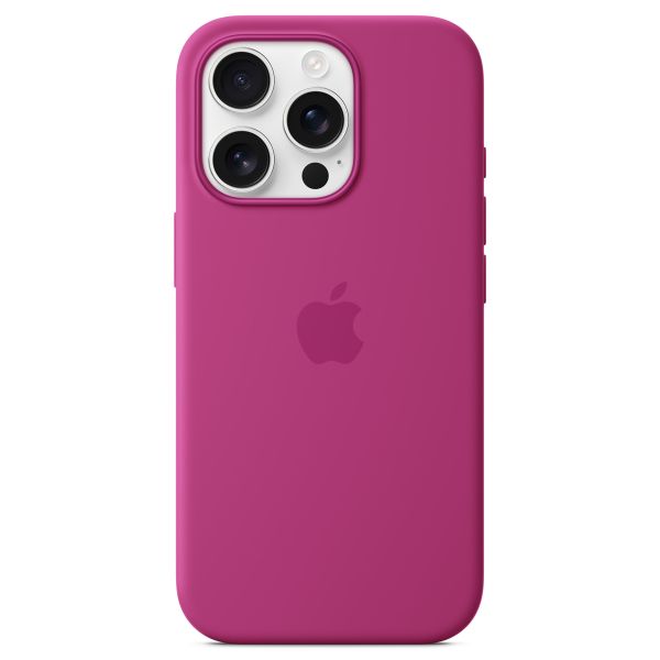 Apple Cover Posteriore in Silicone con MagSafe Apple iPhone 16 Pro - Fucsia