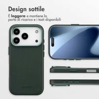 Accezz Cover in Pelle con MagSafe Apple iPhone 17 Pro - Cedar Green