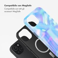 Selencia Cover posteriore Vivid con MagSafe Apple iPhone 15 - Holographic Blue Dream