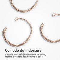imoshion Cinturino milanese magnetico Samsung Galaxy Watch 8 (40/44mm) / Classic (46mm) - Oro rosa